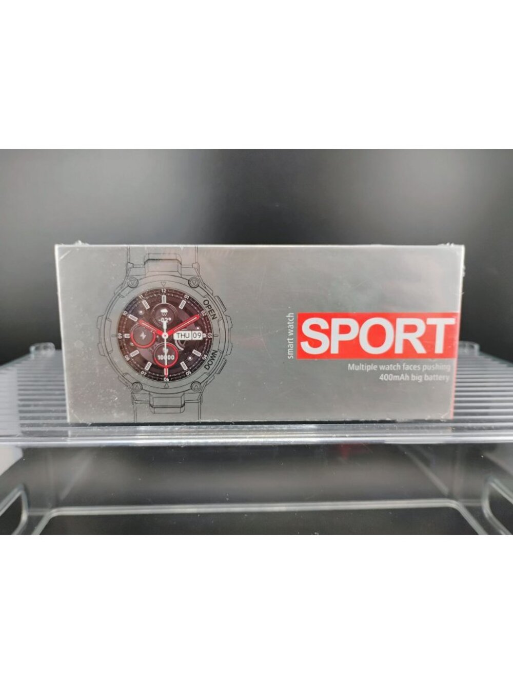 Sport Smart Watch With Multiple Watch Faces & 400mAh Battery